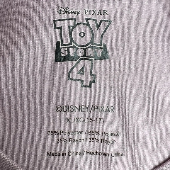 Disney Pixar Toy Story 4‎ Short Sleeve Tee Purple Junior Size XL - Picture 3 of 7